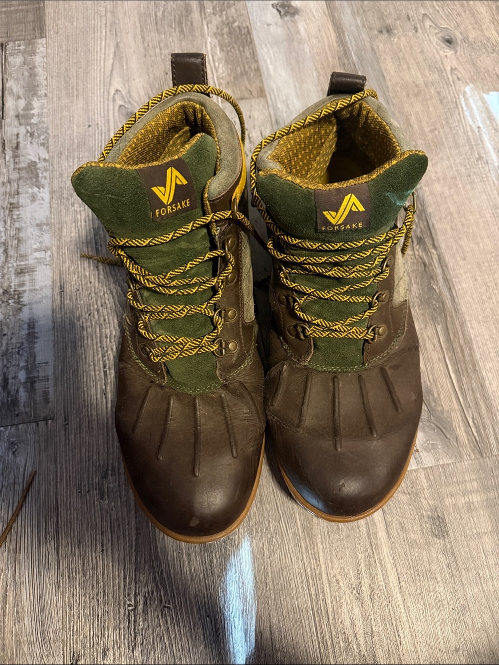 Forsake Men’s Olive Green & Brown Waterproof Hiker Boots